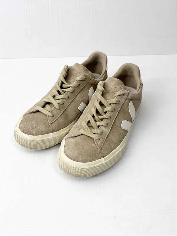 VEJA Campo Suede Tan Lace Up Low Top Sneakers Women’s Size 9.5 Casual Neutral - Image 6