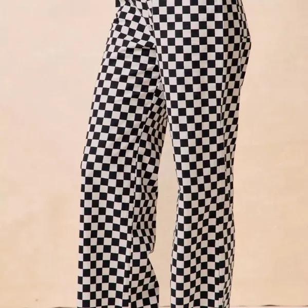 BiBi Gameday Theme Checkered Printed‎ Pants Size XL - Image 2