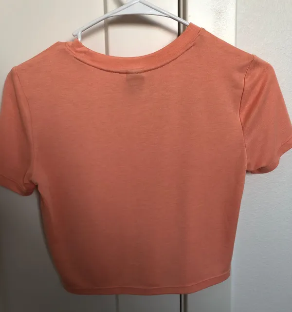 Coral Crop Top Pink - Image 2