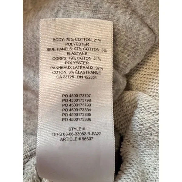 Aritzia TNA Cozy Fleece Boyfriend Jogger‎ Sweatpants Heather Gray Small S - Image 9