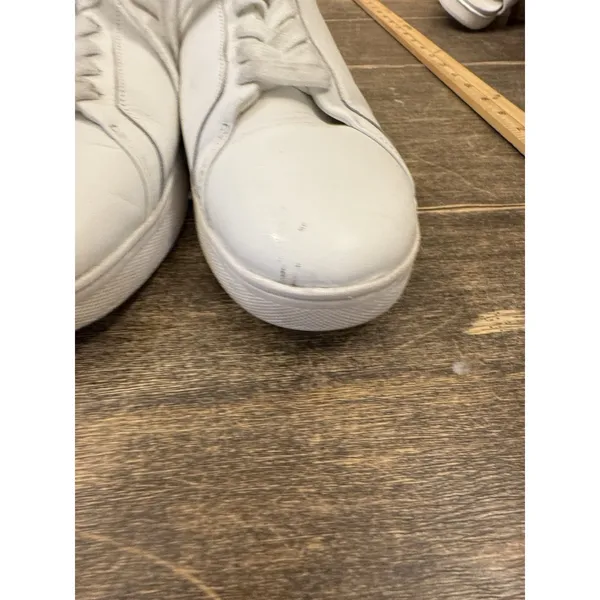 Fit Flop Urban‎ White Leather Rally Sneaker Women's Size 11 - Image 6