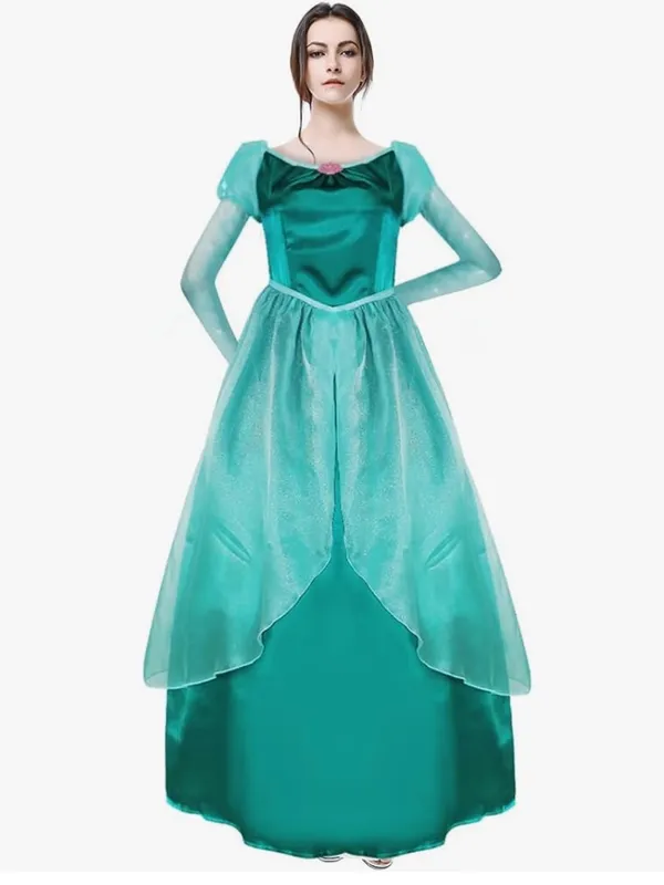 Women Mermaid Princess Sea-maid Cosplay Dress Halloween Party Gown Costume - Image 8