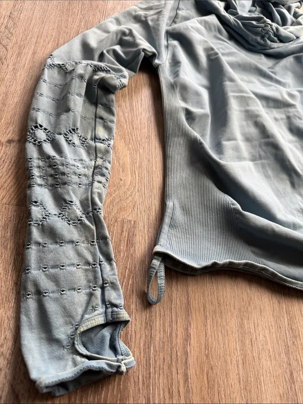 Free People Movement Good Karma Hoodie Top w/Thumbhole Size M/L - Image 8