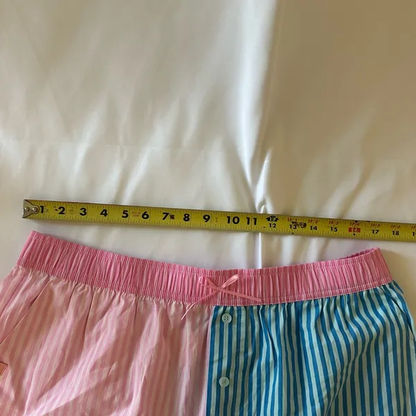 Simply southern Serena Boxer shorts pink and blue pinstripe size XXL - Image 5