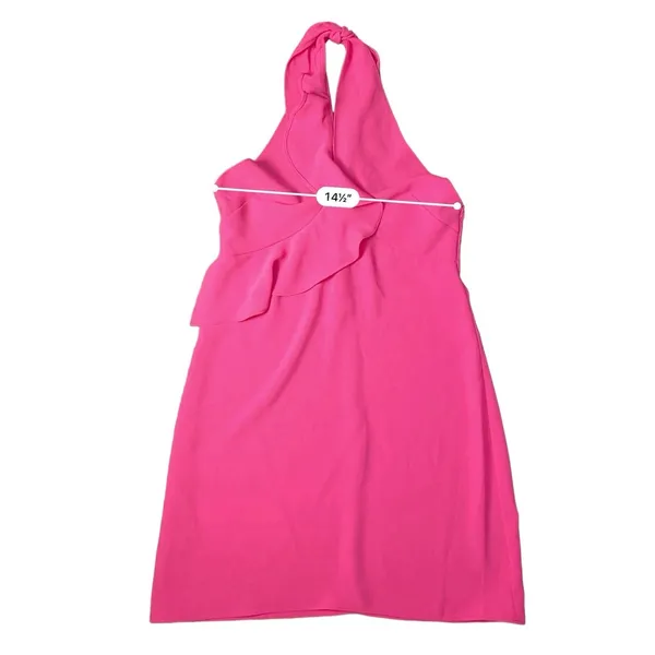 Amanda Uprichard New‎ York Hot Pink Halter Mini Dress Size S - Image 4