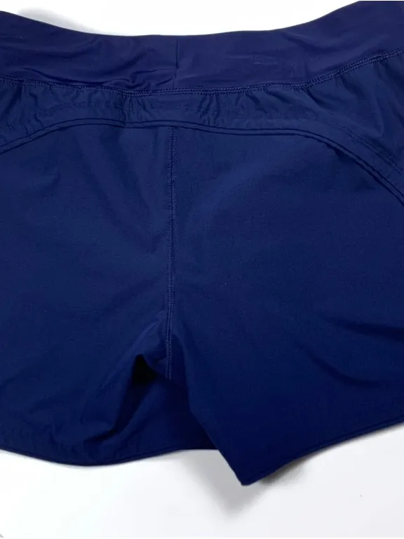 Lands’ End Swim Shorts Women’s Size 8 Navy Blue 5” Inseam Stretch Pockets - Image 12