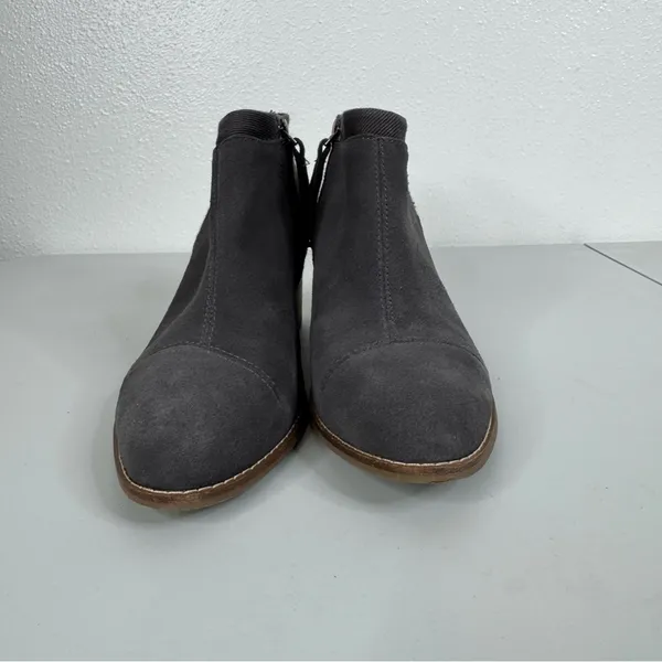 Toms Gray Suede‎ Ankle Boots Size 8 - Image 2