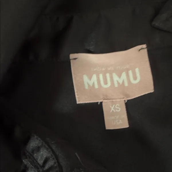 Show Me Your MuMu Black Satin Blouse - Image 2