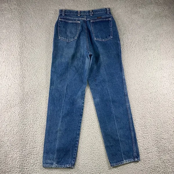 Vtg Wrangler Straight Leg Jeans Women 14 High Rise USA‎ Made 70s 80s Sustainable - Image 2