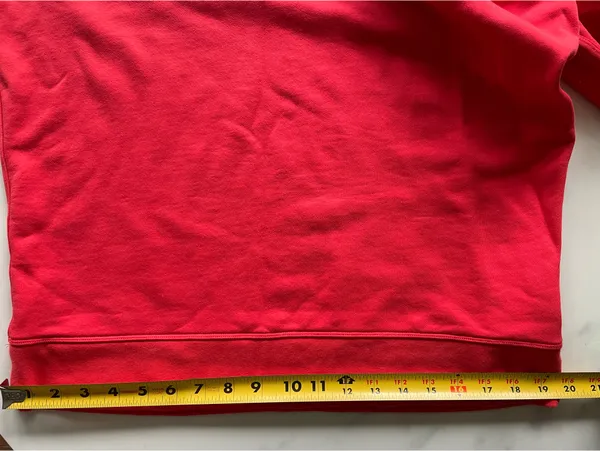 Lululemon Women’s Perfectly Oversized Crew Colour Carnation Red Size 4 - Image 10