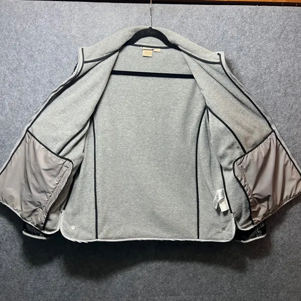 Natural Reflections XL Black Quilted Jacket Embroidered Fleece‎ Lined - Image 7