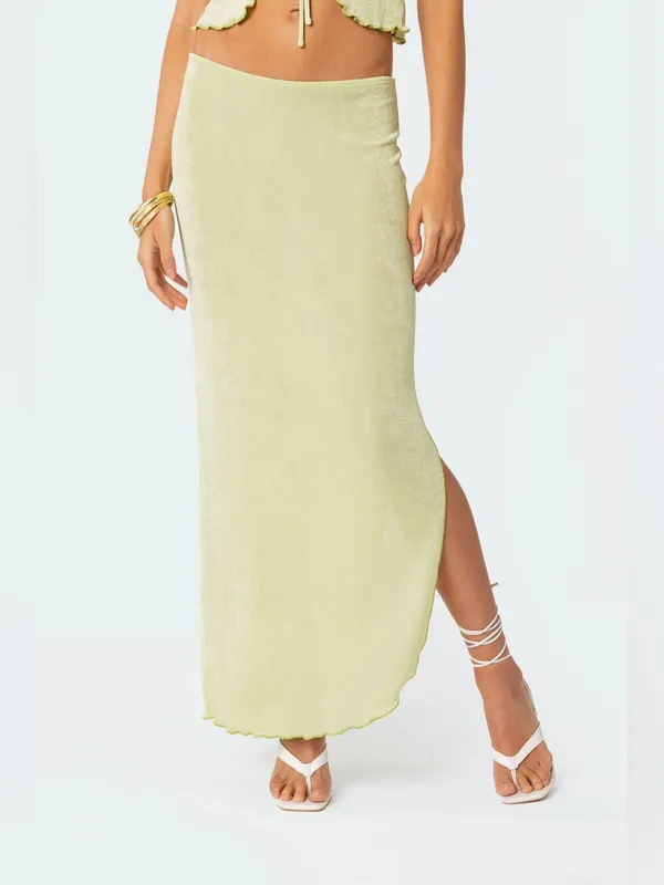 Edikted Milan Slitted Maxi Skirt NWT Medium - Image 2
