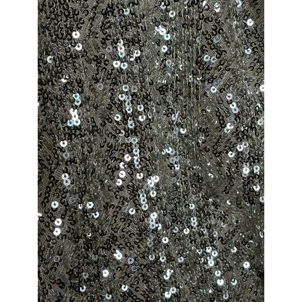 Love on a Hanger Silver Sequin Sleeveless Top Party Size M - Image 6
