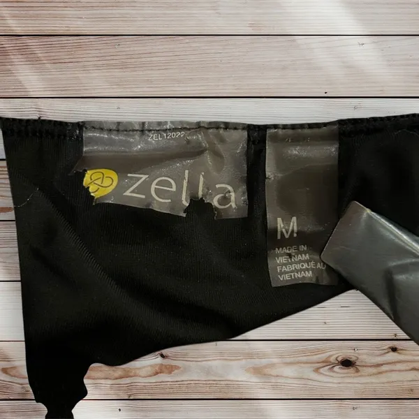 Zella Lined Athletic Shorts Black‎ Running Gym Activewear Drawstring Logo Medium - Image 5
