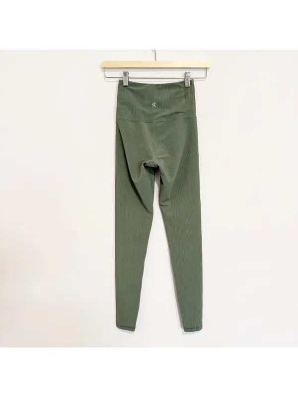 Strut‎ This Kendall Ribbed Leggings Small Athleisure Minimalist Clean Girl Gym - Image 9