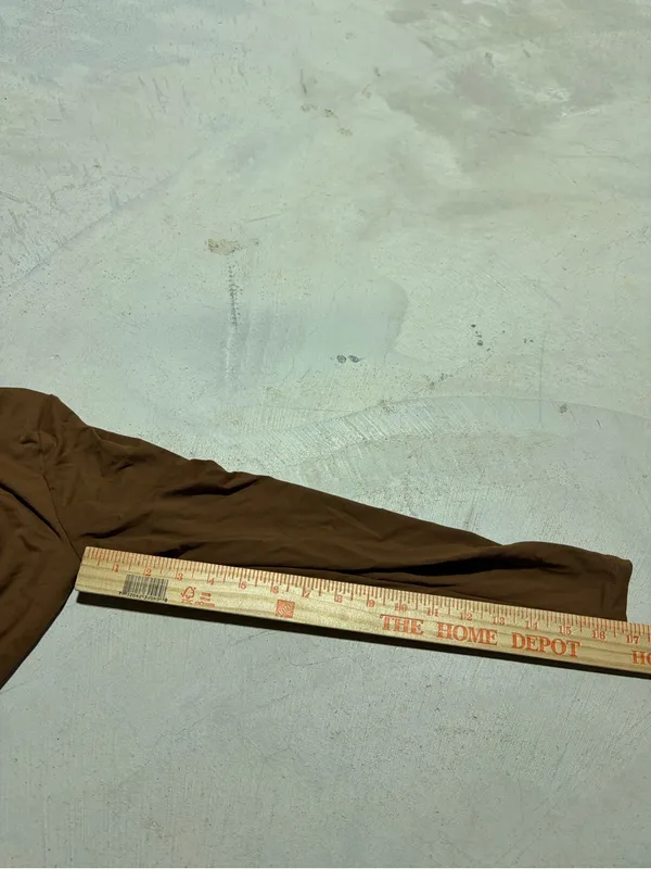 Nuuds Long Sleeve Brown Bodysuit small - Image 3