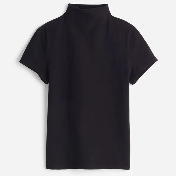 NWT Madewell Black Short-Sleeve Mockneck Tee S Sold Out! - Image 6