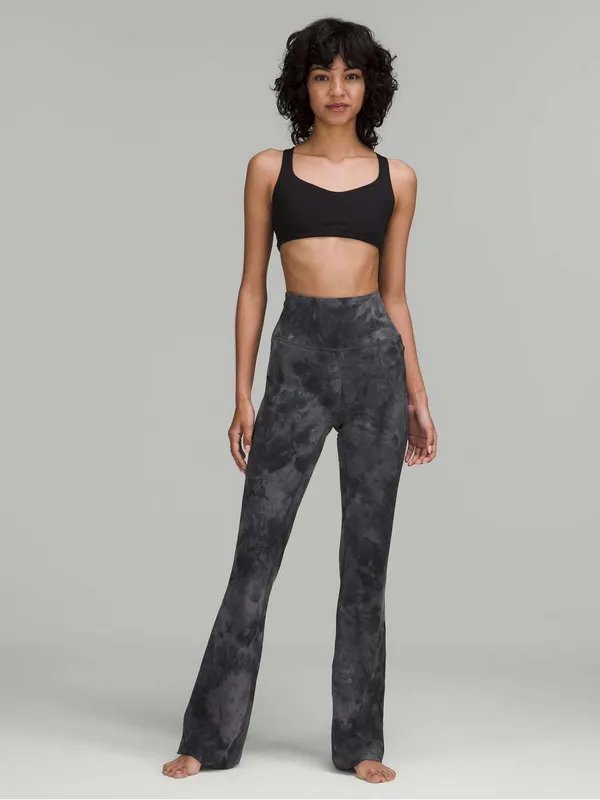 Lululemon Groove Super-High-Rise Flared Nulu Diamond Dye Pitch Grey Graphite 8 - Image 10