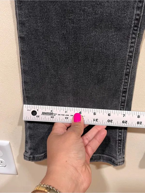 Free People Low Maintenance Mid-Rise Crop Boot Jeans Black Size 29 EUC - Image 8