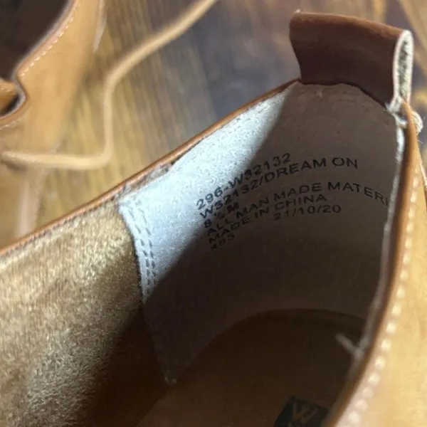 White‎ Mountain Tan Perforated Loarfers Size 8.5 - Image 6