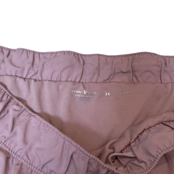 Old Navy Active Stretch Tech Athletic Shorts Light Purple Lined Quick Dry 2X - Image 5