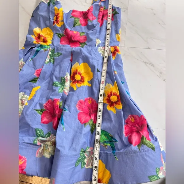 NWT Anthropologie Maeve Scoop Neck Floral Print Dress size Medium - Image 10