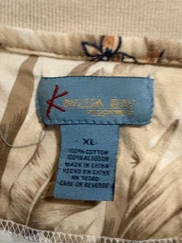 Kaylua Bay Resort Wear Men's Tropical Hawaiian~Aloha Polo Shirt SZ XL - Image 3