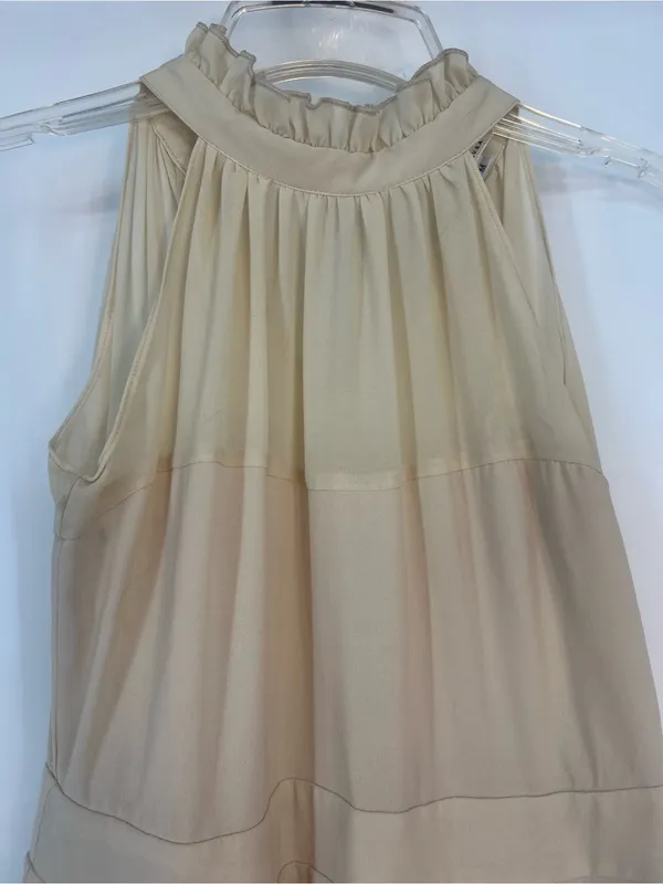 Ciel Beige Ruffled Hem Women's Skirt Size XS - Image 4