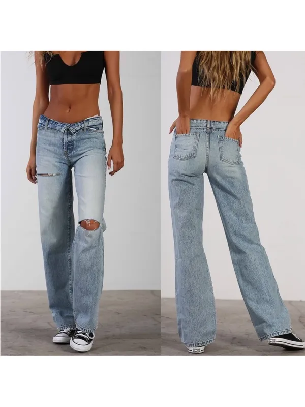 Revice Denim Mixtape 2000's Folded Down Waistband Stone Washed Jeans Size 26 NEW - Image 4