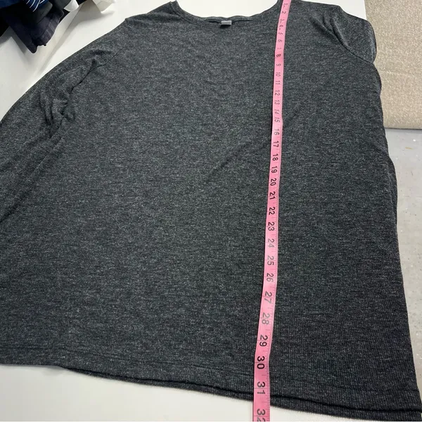 Imperfect Old‎ Navy charcoal gray long sleeve shirt stretchy comfy XXL 2018 top - Image 8
