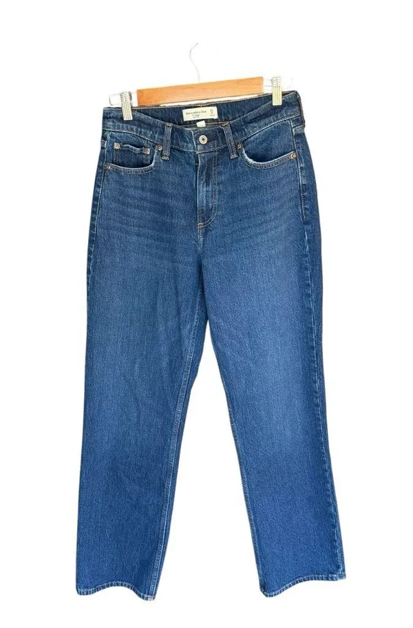 Abercrombie - Curve Love Mid Rise Baggy Jean Sz 32/14 - Image 3