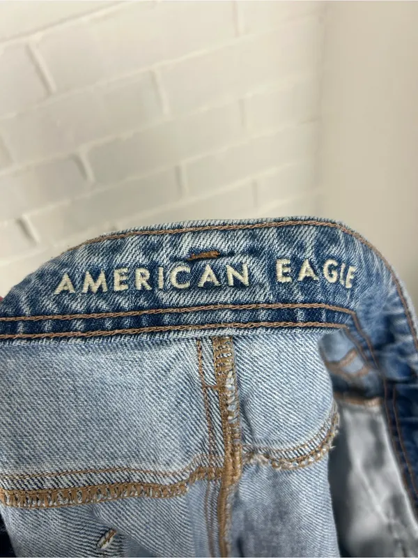 American Eagle Cotton Denim Mom Shorts Plus Size 16 - Image 2