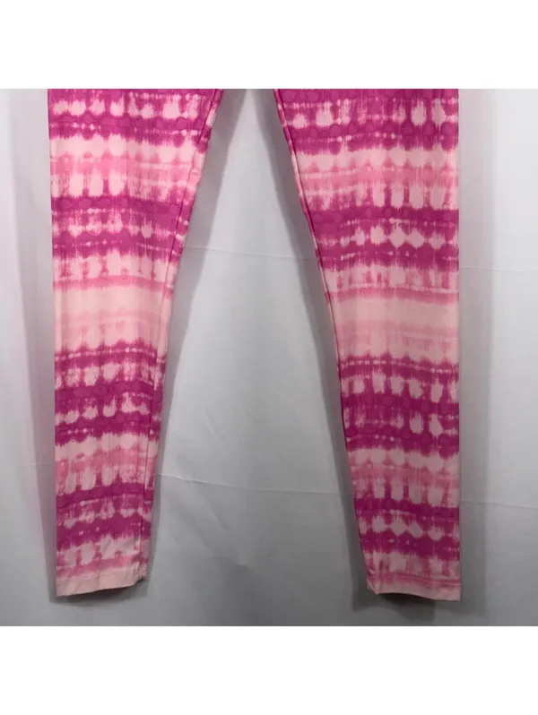 LuLaRoe One Size Pink Tie Dye Leggings - Image 3