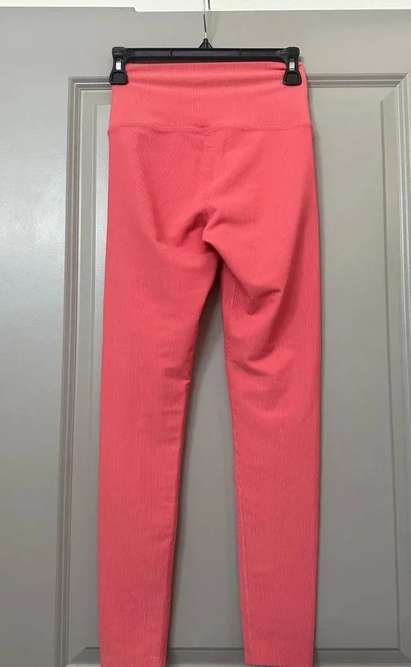 Beach Riot X Revolve Ayla Ribbed Coral Leggings - Image 6