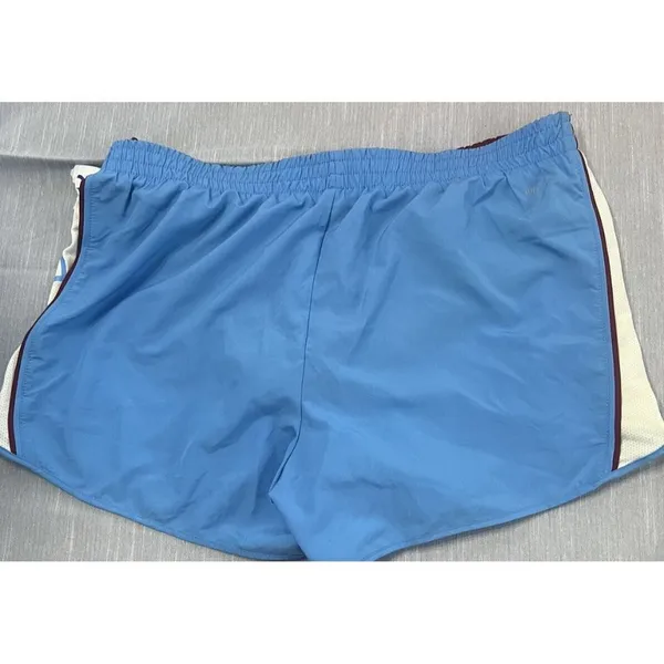 Nike Dri Fit Athletic Shorts Womens Size XL Blue Maroon White Gym Running - Image 5