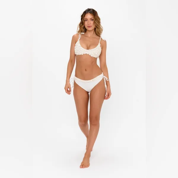 Show Me Your Mumu Seychelles Bikini Bottoms size Small S white shells nwot - Image 3