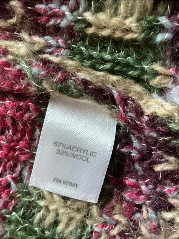 J.Jill Lenox hooded cardigan sweater geometric fair isle relaxed front pockets - Image 10
