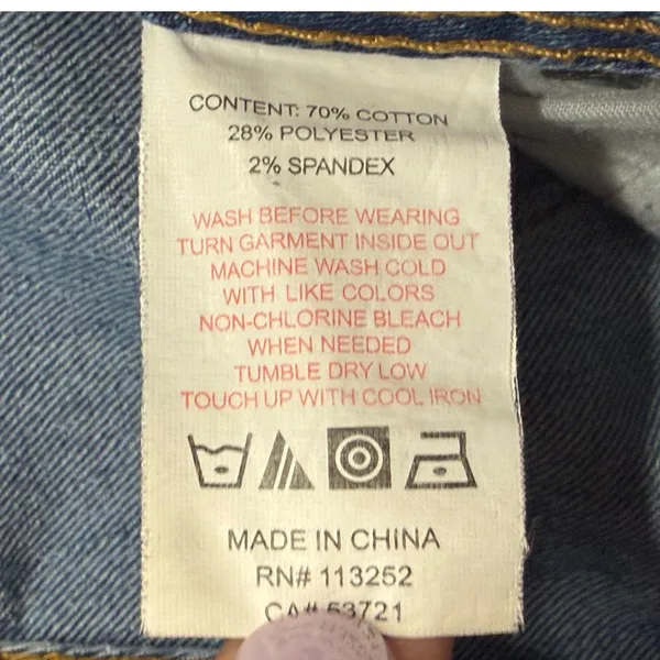 Vintage Apple Bottoms Y2K Jeans Womens 34x34 9/10 Blue Gold Accents Low Rise - Image 14
