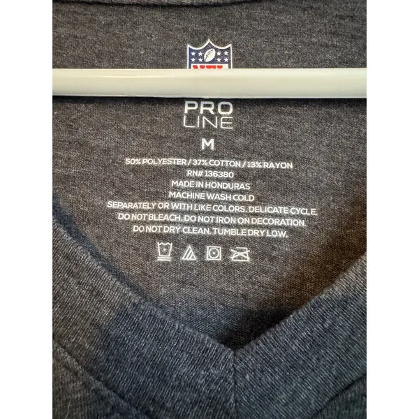 Denver Broncos Super Bowl 50 Champions Shirt NFL‎ Pro Line Women's V Neck Medium - Image 5