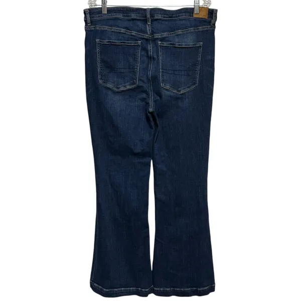 American Eagle Super Hi-Rise Flare Medium Wash 18 - Image 2