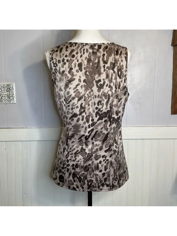 Ann Taylor Loft blouse leopard print - Image 10