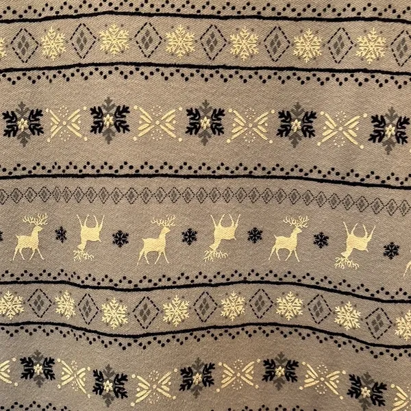Northcrest reindeer snowflake print turtleneck Size medium vintage - Image 4