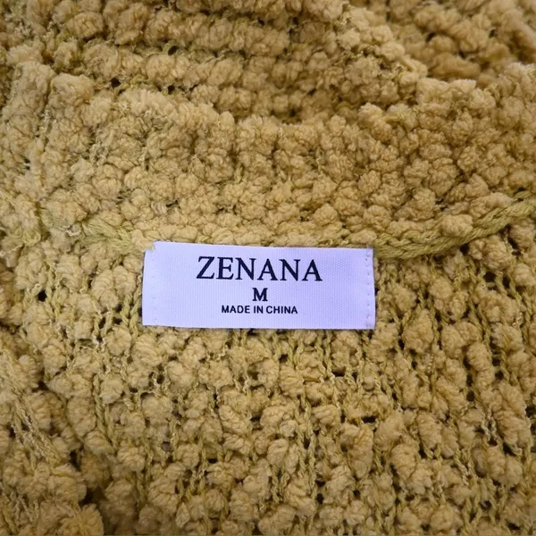Zenana Womens M Mustard Yellow Longline Open Cardigan - Image 7
