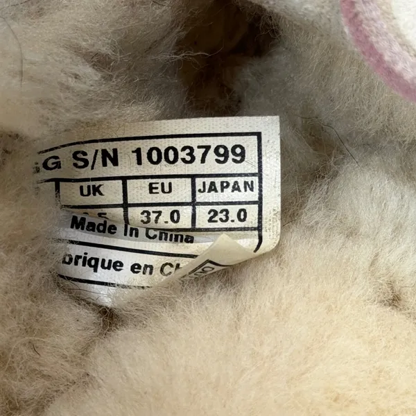UGG Dakota Slippers Size 6 Gray Pink Suede‎ Fringe Moccasins 1003799 - Image 6