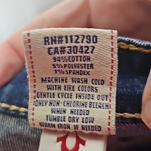 True Religion Julie skinny low rise jeans blue size 25 - Image 10