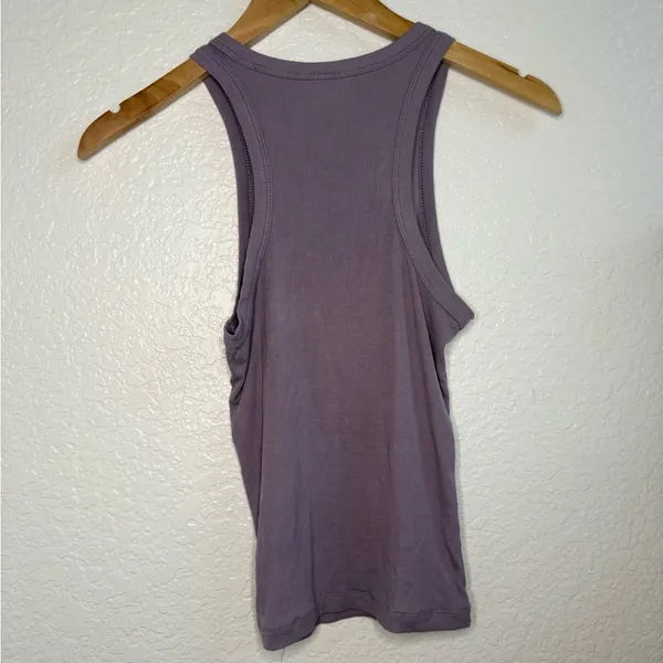 Aritzia Sunday Best Purple Ribbed Tank Top‎ Small S - Image 4