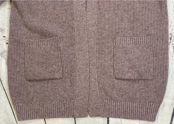 Open Front Ribbed Knit Cardigan - Image 6