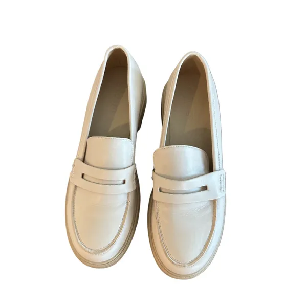 Off-White Penny Loafers by Coutgo (Women's Size 9) - Image 2