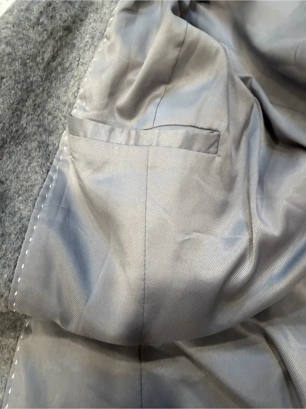 Armani Exchange Two-Tone Gray Wool-Blend Coat - Image 10