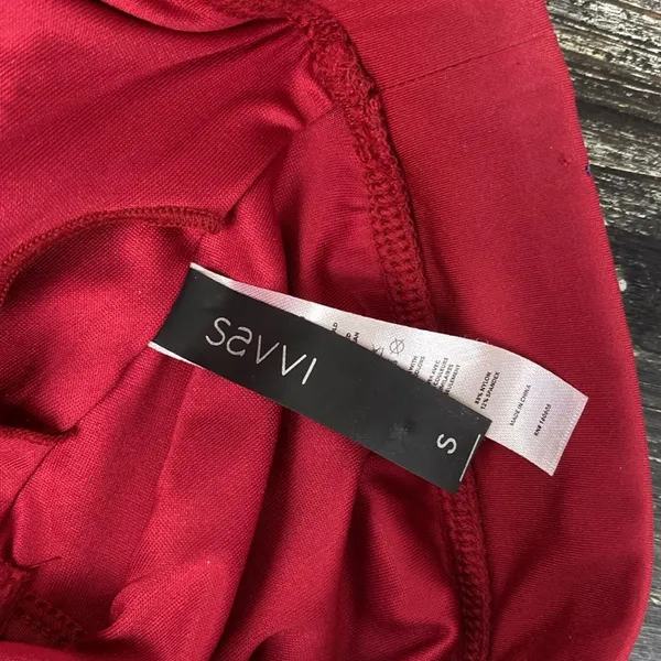 Savvi Red 1 Shoulder Cropped Athletic Sport Top NEW S - Image 5